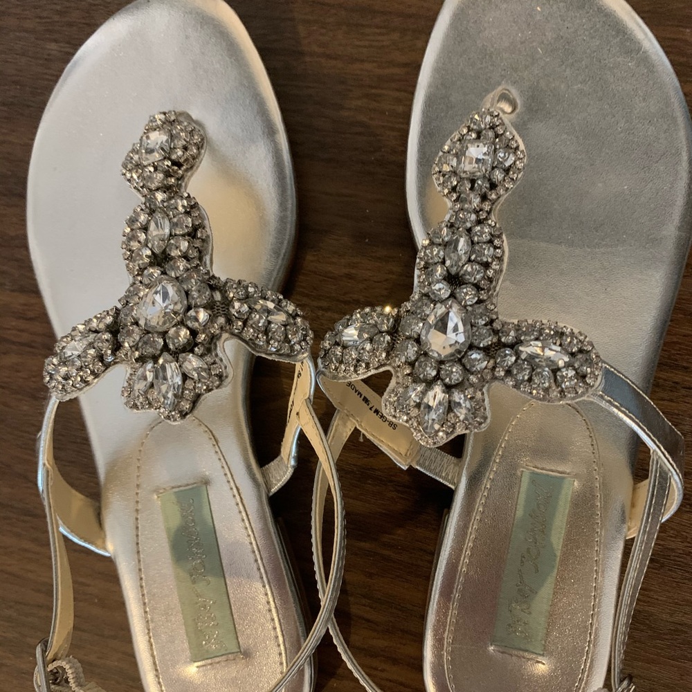 Betsy Johnson wedding sandals